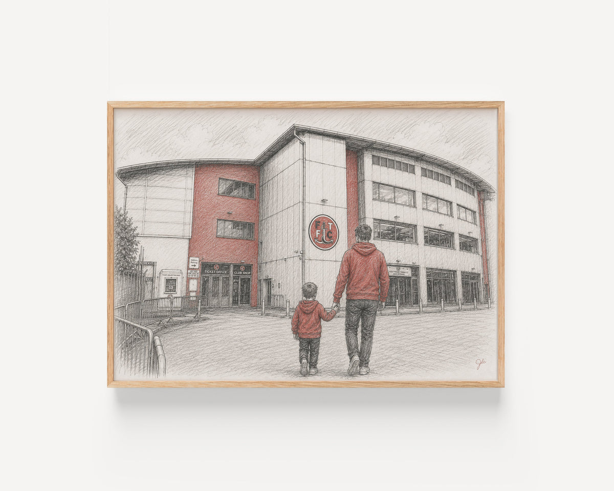Fleetwood Town FC Highbury Stadium football wall art print