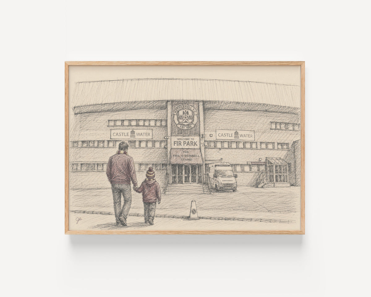 Motherwell FC Fir Park football wall art print