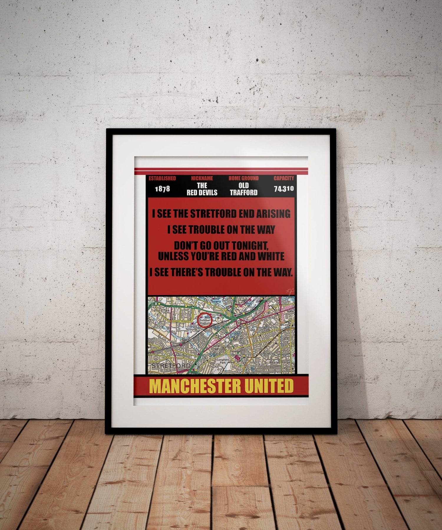 Manchester United - Striped Circle