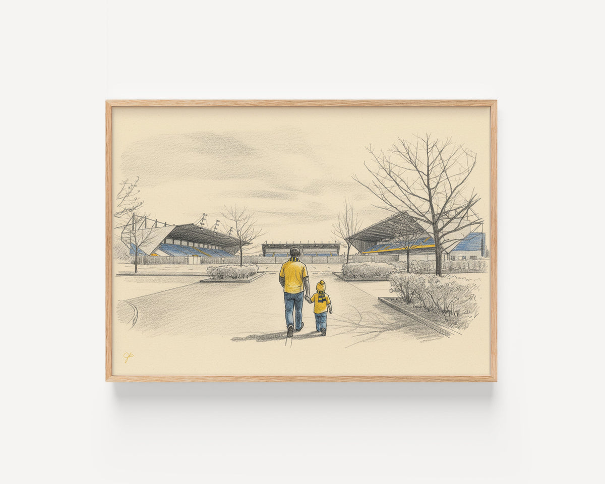 Oxford United FC Kassam Stadium football wall art print