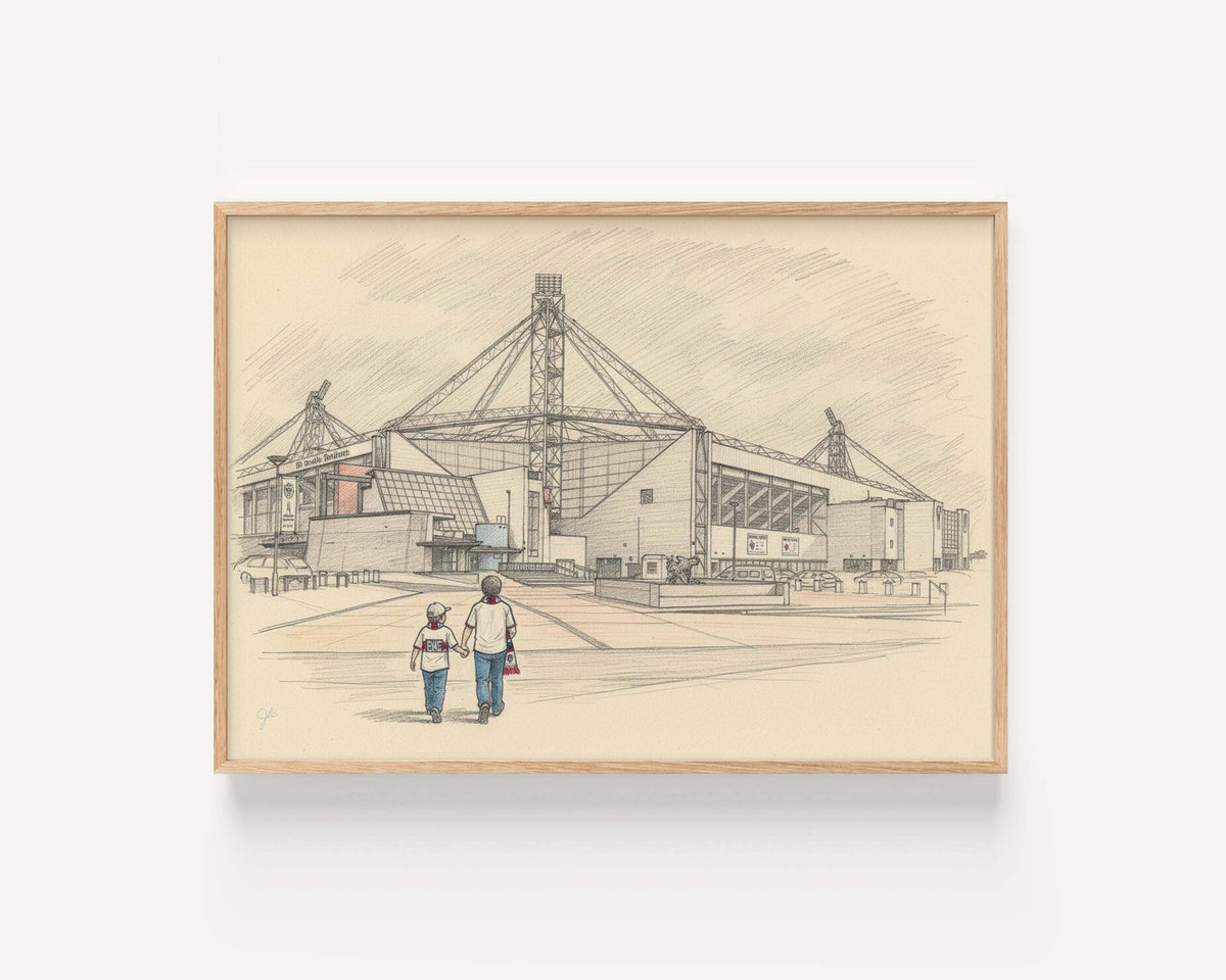 Preston North End FC print – framed football artwork