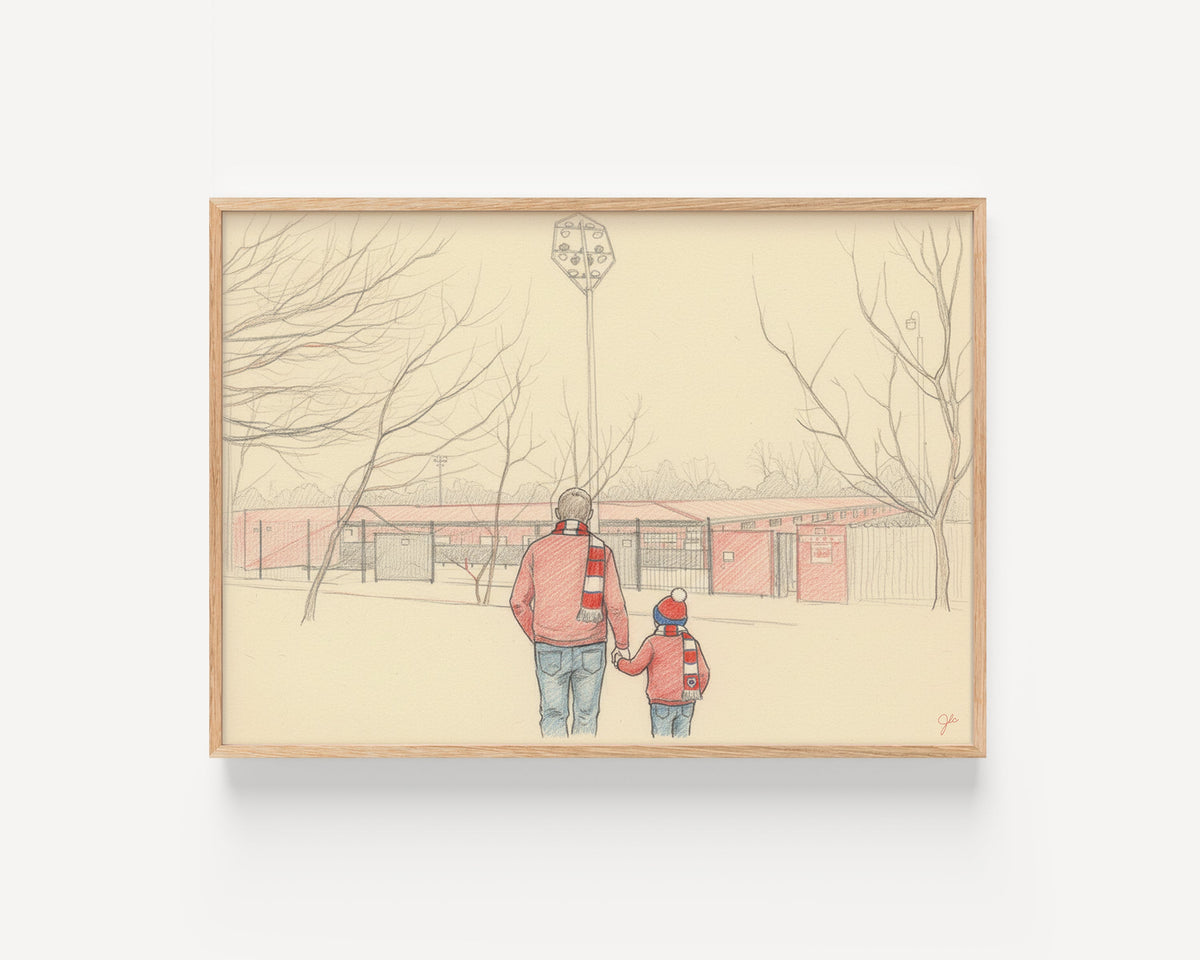 Salford City FC Moor Lane football wall art print