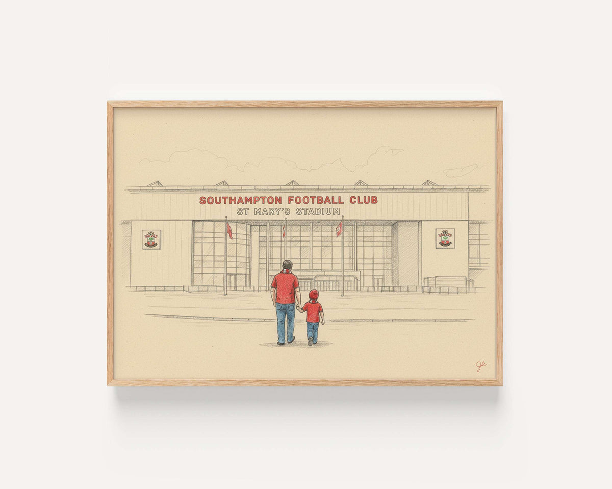 Southampton FC print – framed football artwork
