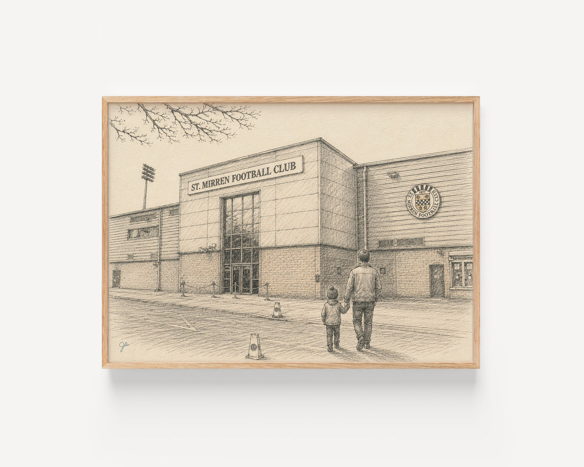 St Mirren FC SMiSA Stadium football wall art print