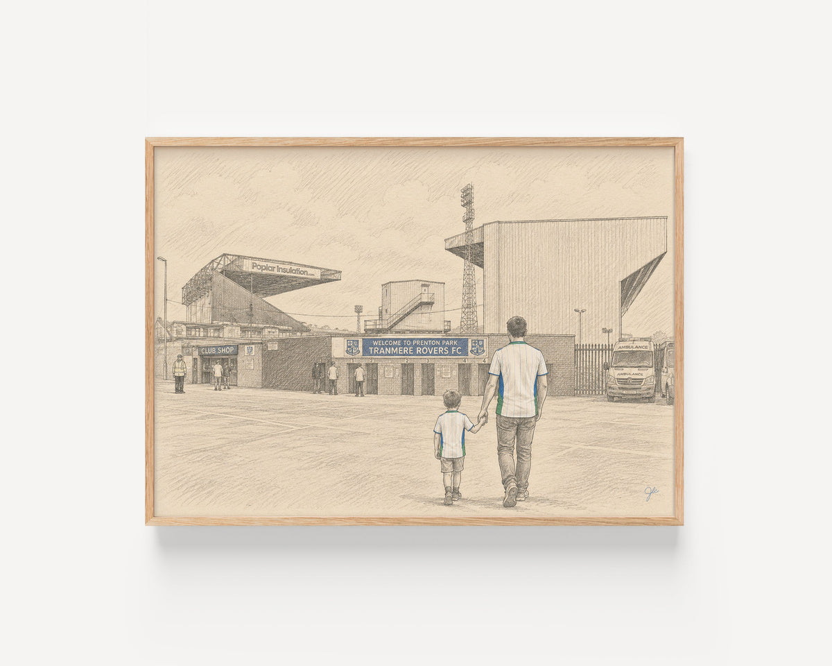 Tranmere Rovers FC Prenton Park football wall art print