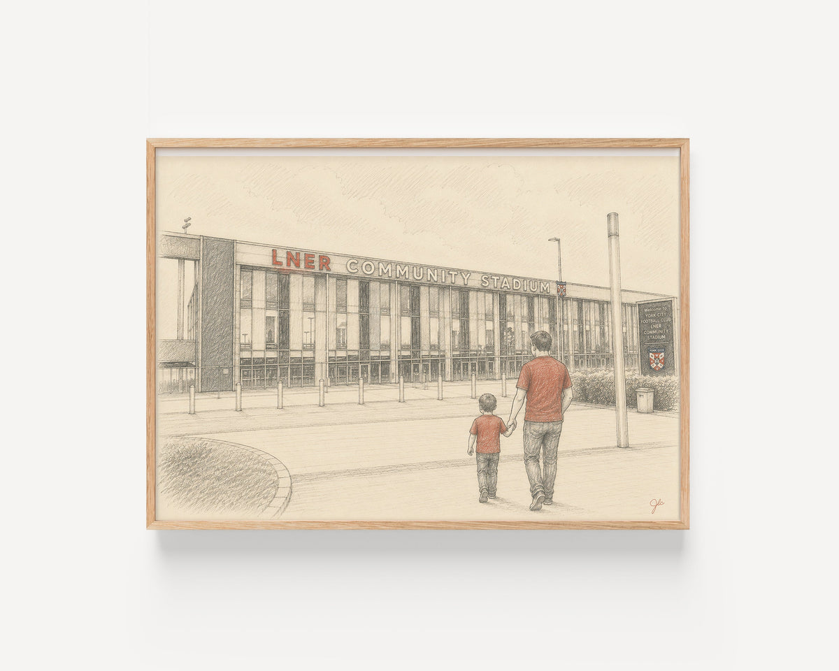 York City FC LNER Community Stadium football wall art print