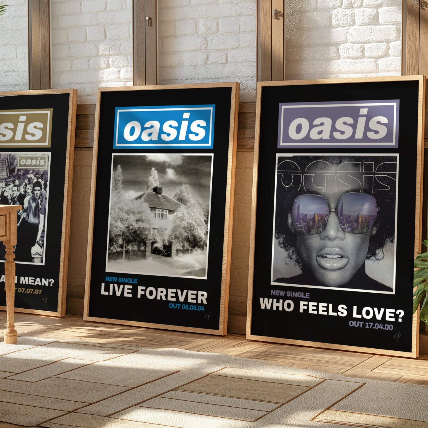 Oasis Who Feels Love print