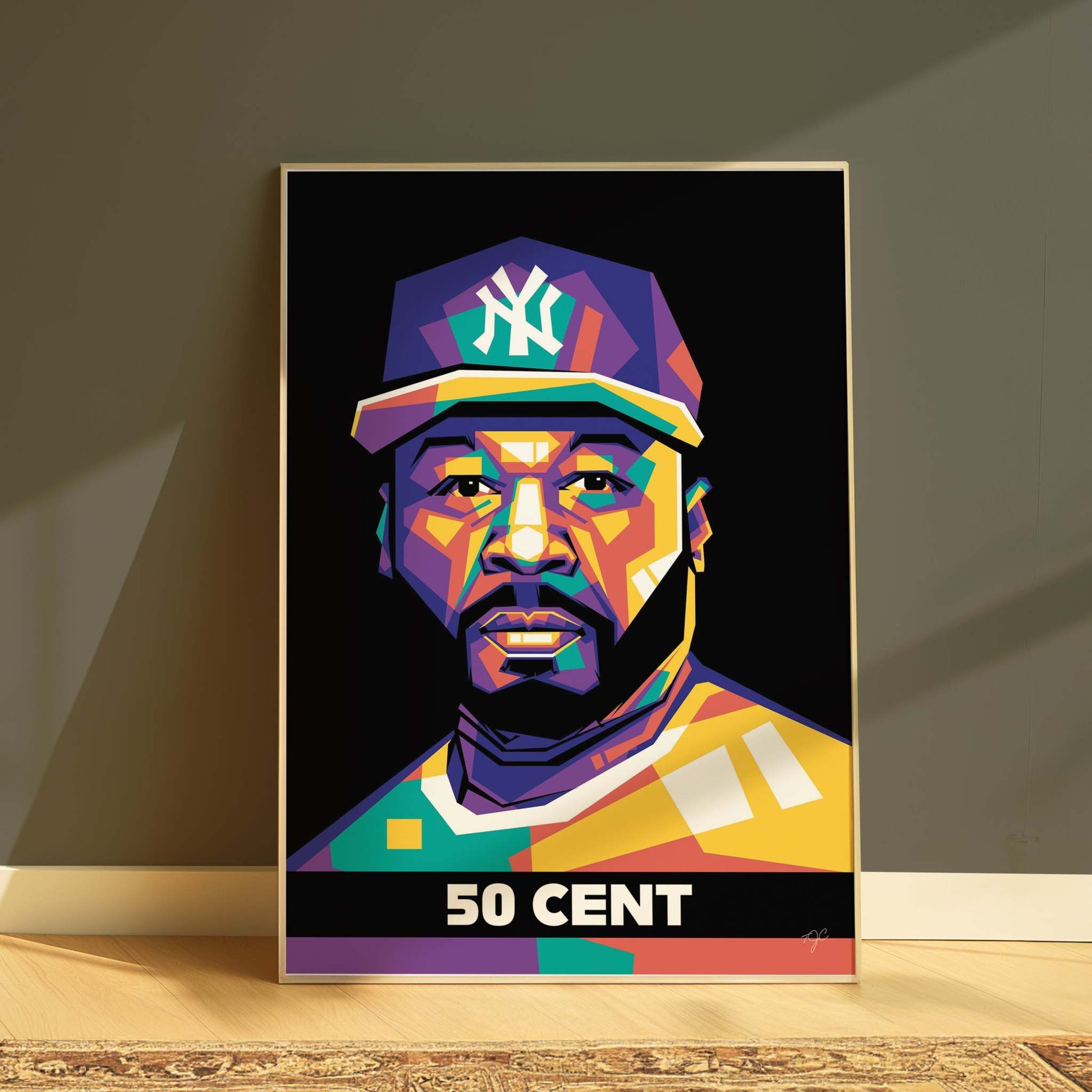 50 Cent print - produced on a high quality matte luxury fine art paper