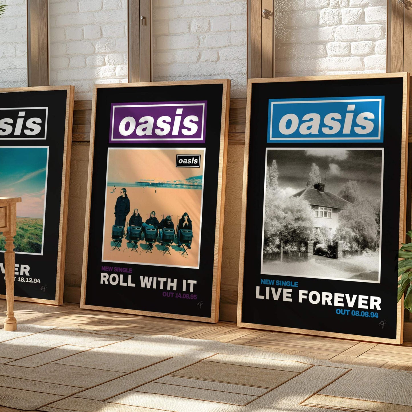 Oasis Live Forever print