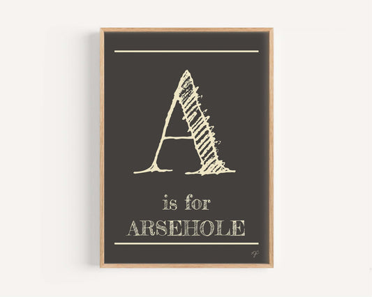 A is for... Alphabet Wall Art Print
