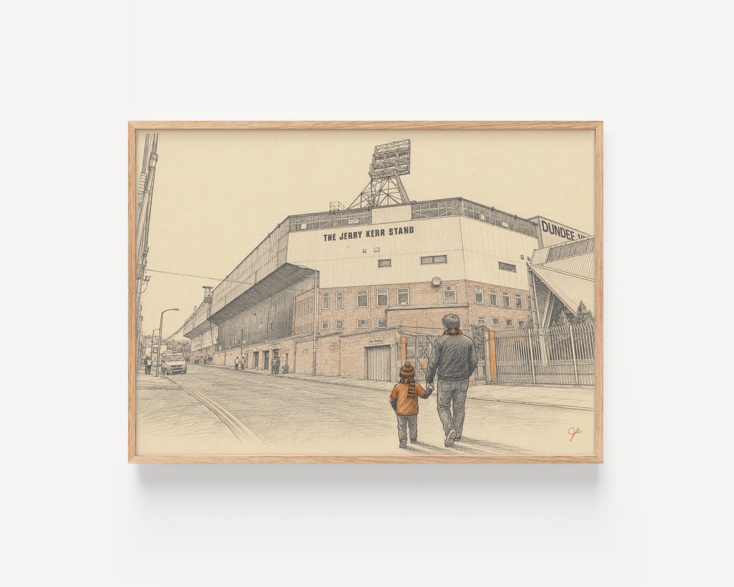 Aberdeen FC Pittodrie Stadium football wall art print