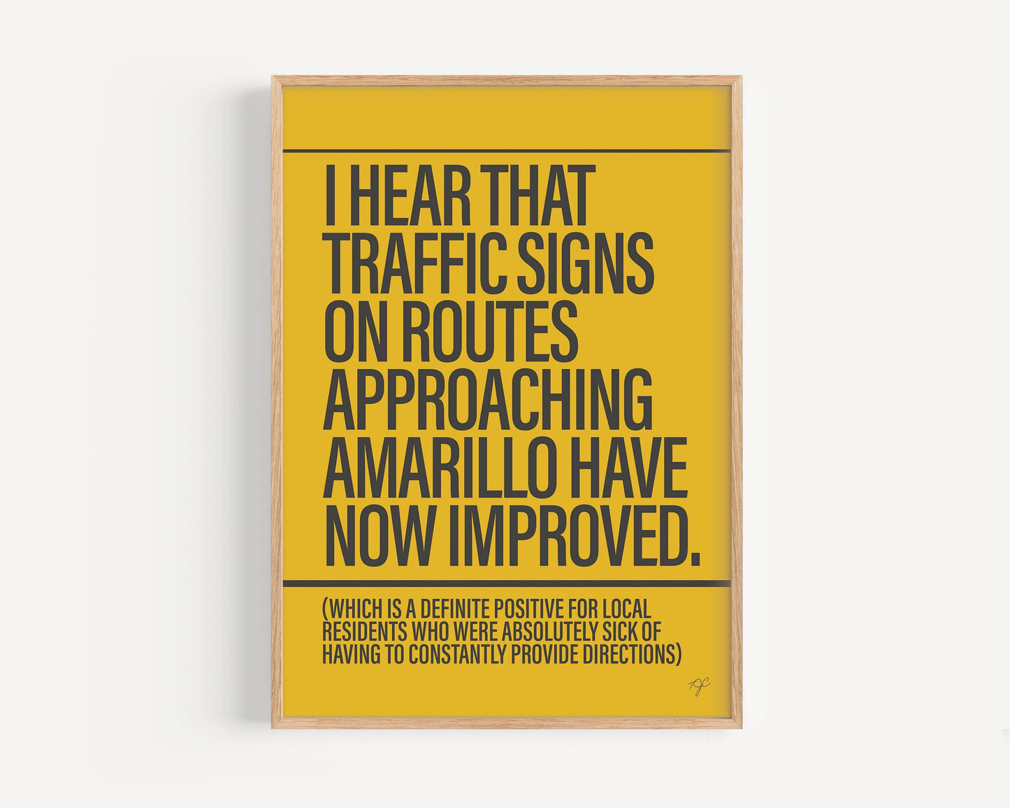 Is this the way to Amarillo print