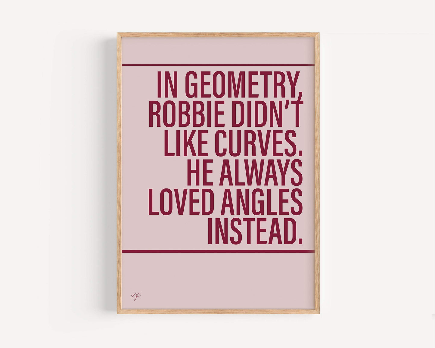Angels - Robbie Williams | Alternative Lyrics Music Print │ Song Lyric Wall Art UK