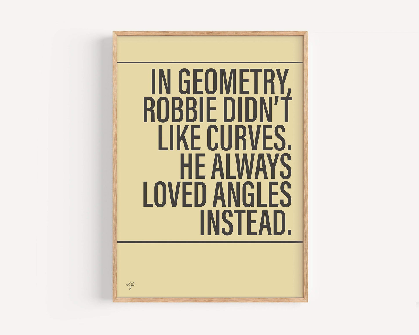 Angels - Robbie Williams | Alternative Lyrics Music Print │ Song Lyric Wall Art UK