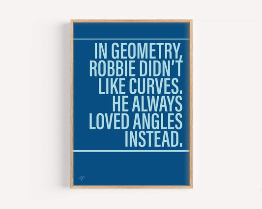 Angels - Robbie Williams | Alternative Lyrics Music Print │ Song Lyric Wall Art UK