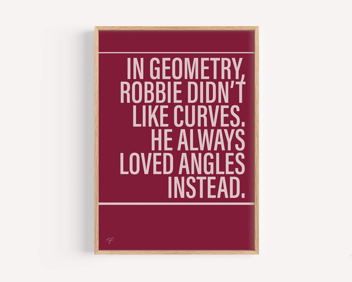 Angels - Robbie Williams | Alternative Lyrics Music Print │ Song Lyric Wall Art UK