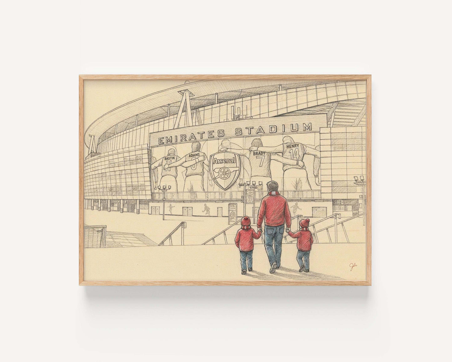 "North London Forever" - Arsenal Football Club print | UK Unique Wall Art