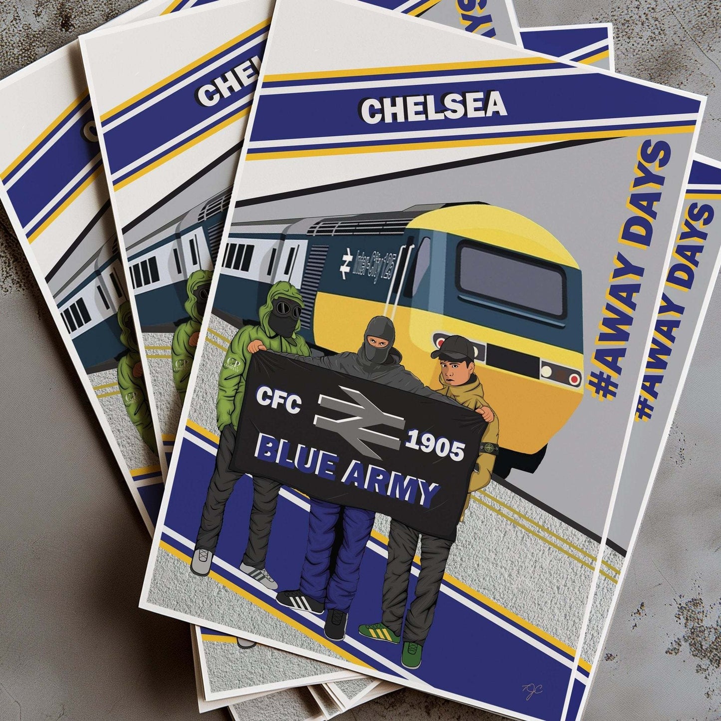 Chelsea print - Away Days - Striped Circle