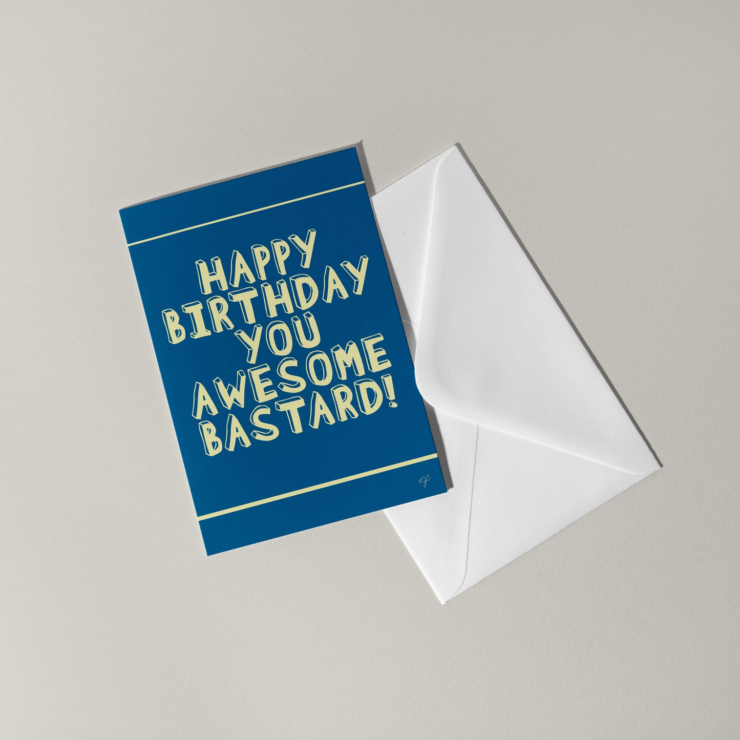 "Awesome Bastard" - Birthday Card