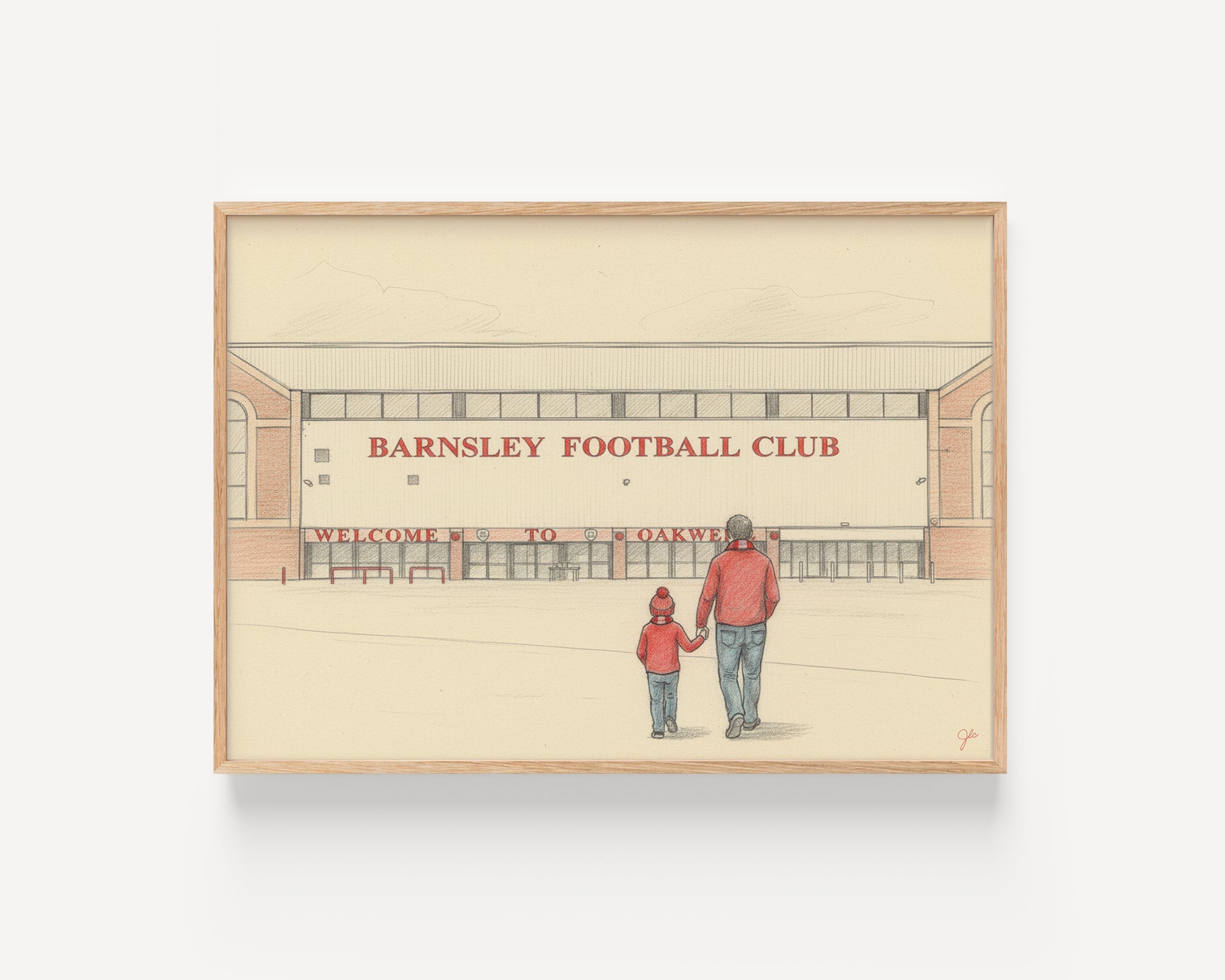 Barnsley FC Oakwell football wall art print