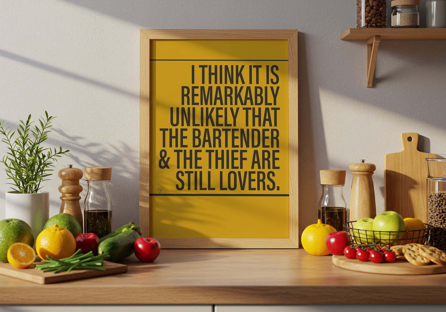 The Bartender & The Thief print from Alternative Music collection perfect for Stereophonics fans and art lovers, available in multiple sizes