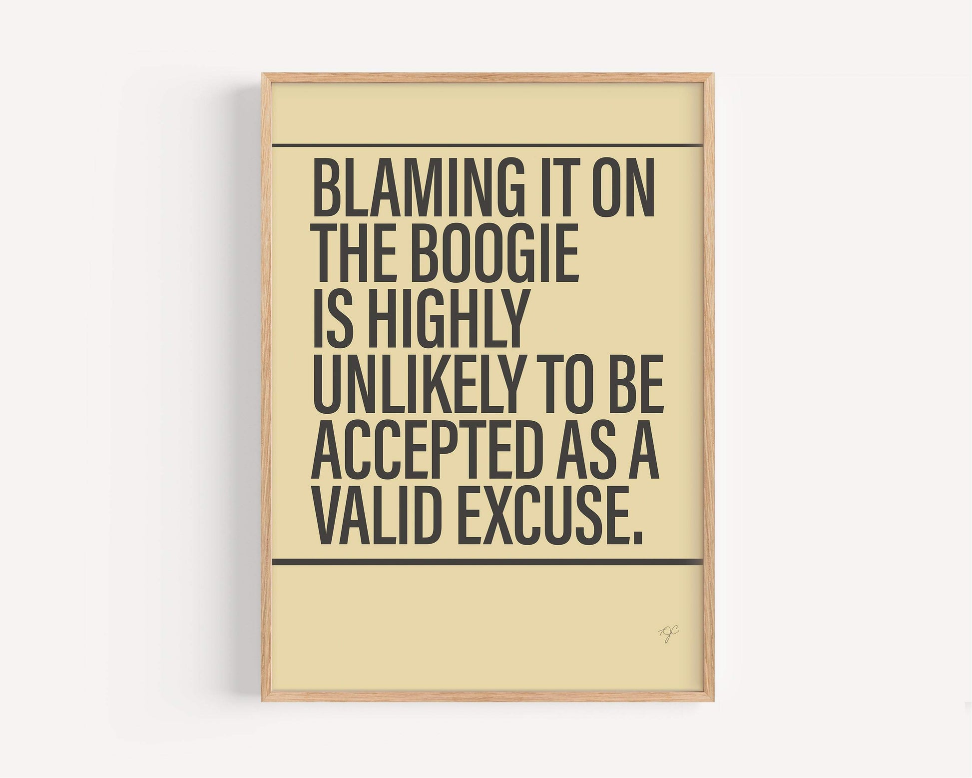 Blame it on the Boogie Jackson 5 Alternative Lyrics Music Print | Song Lyric Wall Art UK | Striped Circle