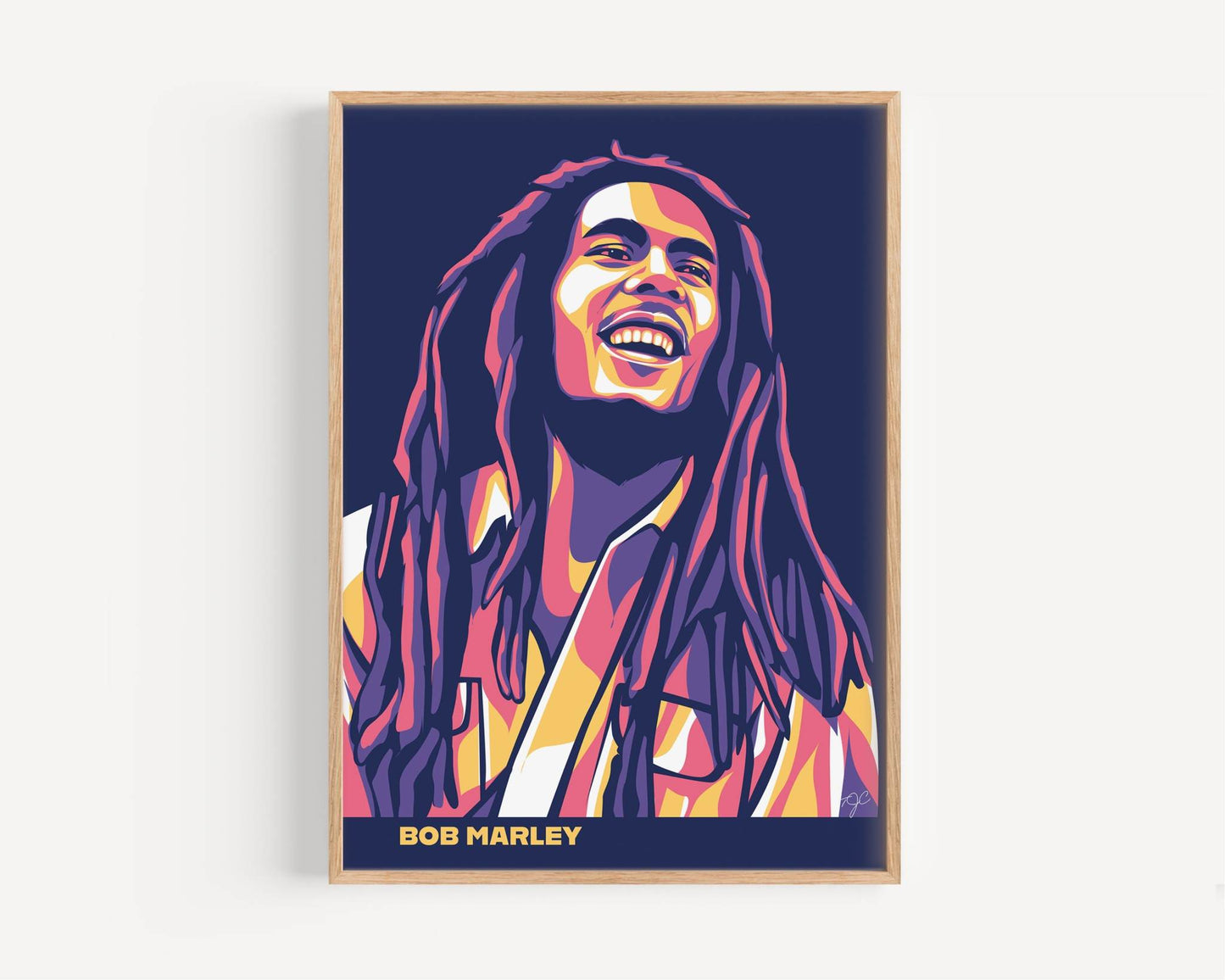 Bob Marley print produced on a high quality matt luxury fine art paper