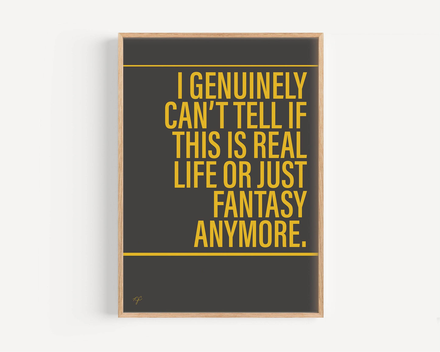 Bohemian Rhapsody Queen Alternative Lyrics Music Print │ Song Lyric Wall Art UK