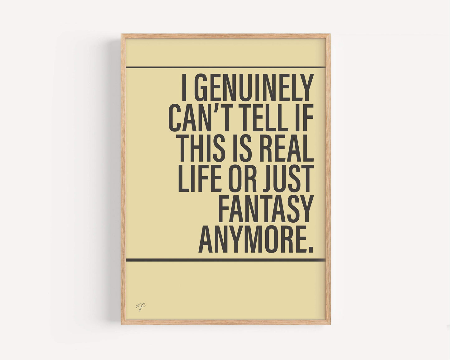 Bohemian Rhapsody Queen Alternative Lyrics Music Print │ Song Lyric Wall Art UK