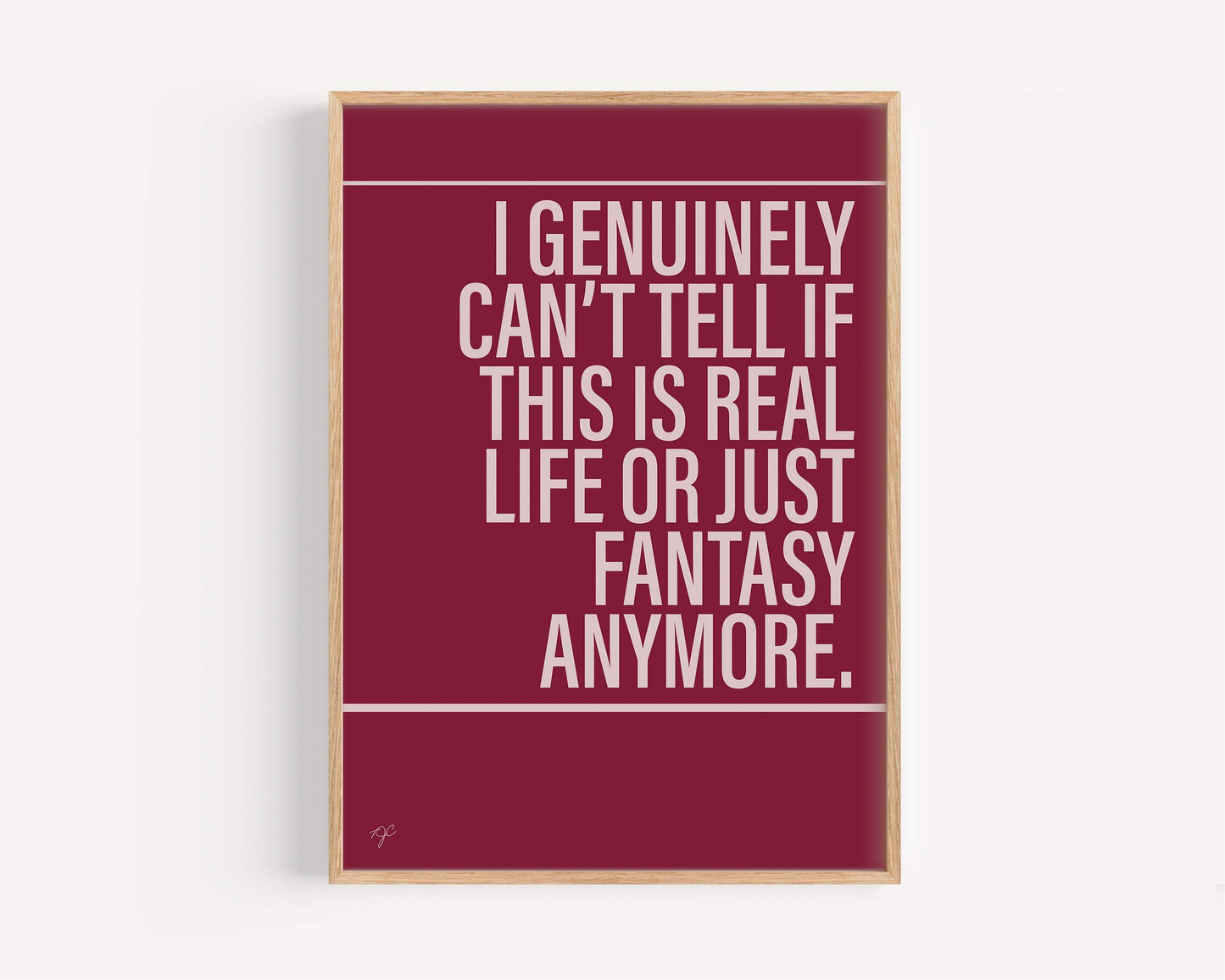 Bohemian Rhapsody Queen Alternative Lyrics Music Print │ Song Lyric Wall Art UK