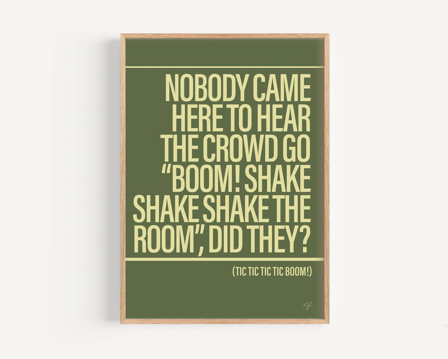 Boom! Shake the Room print