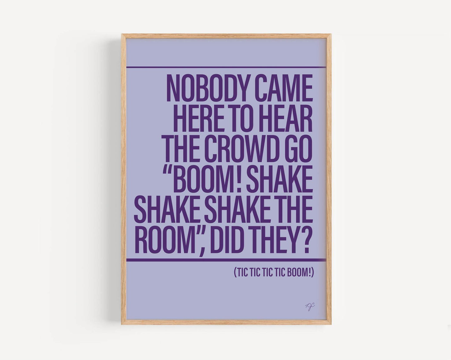 Boom! Shake the Room print