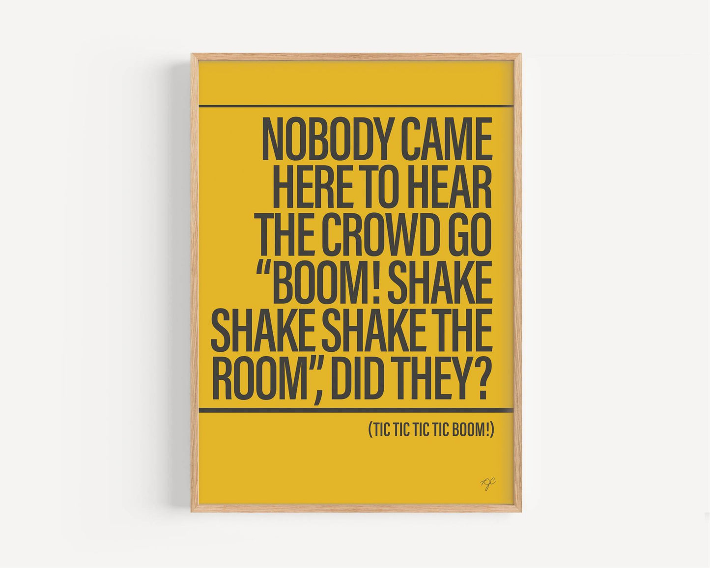Boom! Shake the Room print