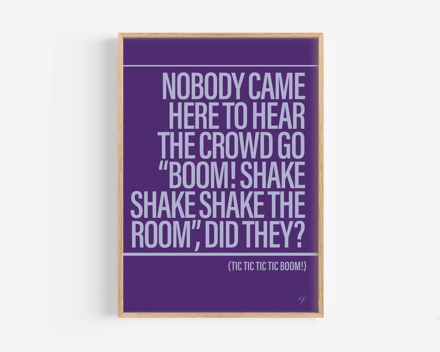 Boom! Shake the Room print