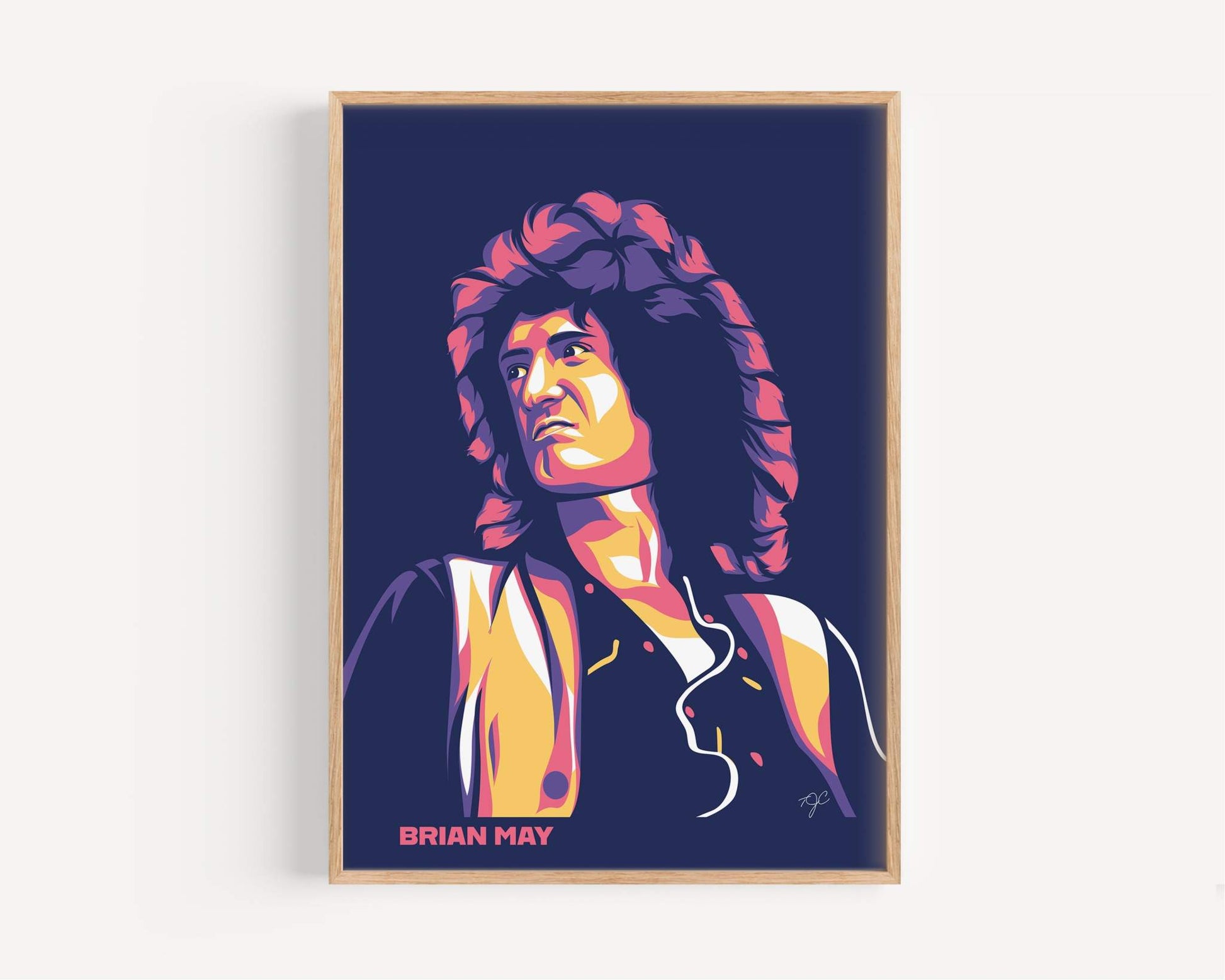 Brian May print produced on a high quality matte luxury fine art paper