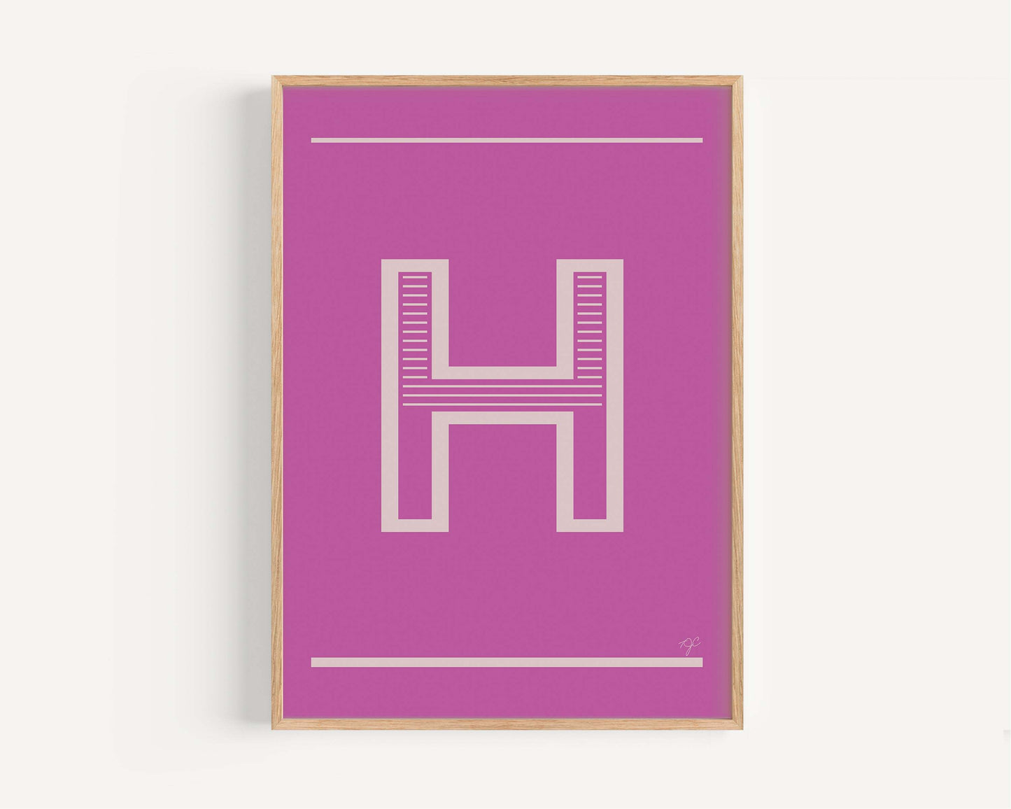 "H" – The Alphabet Print Collection