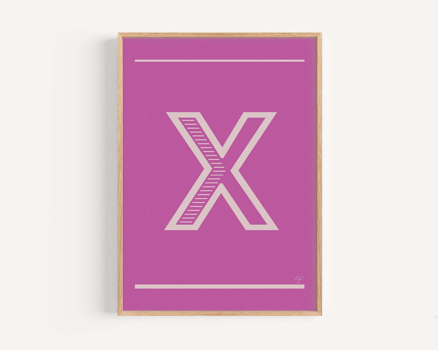 "X" – The Alphabet Print Collection