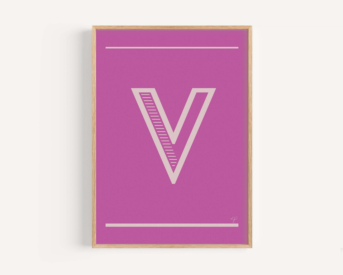 "V" – The Alphabet Print Collection