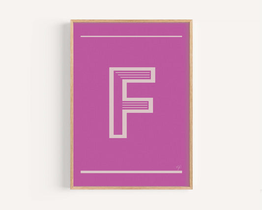 "F" – The Alphabet Print Collection