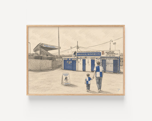 "Gasheads Forever" Bristol Rovers FC Football Wall Art Print | UK