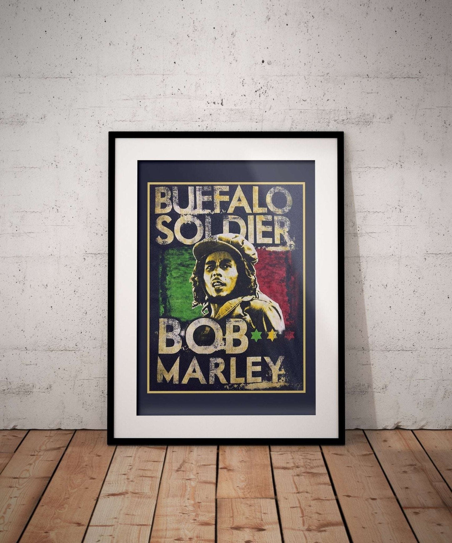 Bob Marley Buffalo Soldier print - Striped Circle