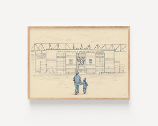 "Bluebirds Forever" - Cardiff City Football Club print