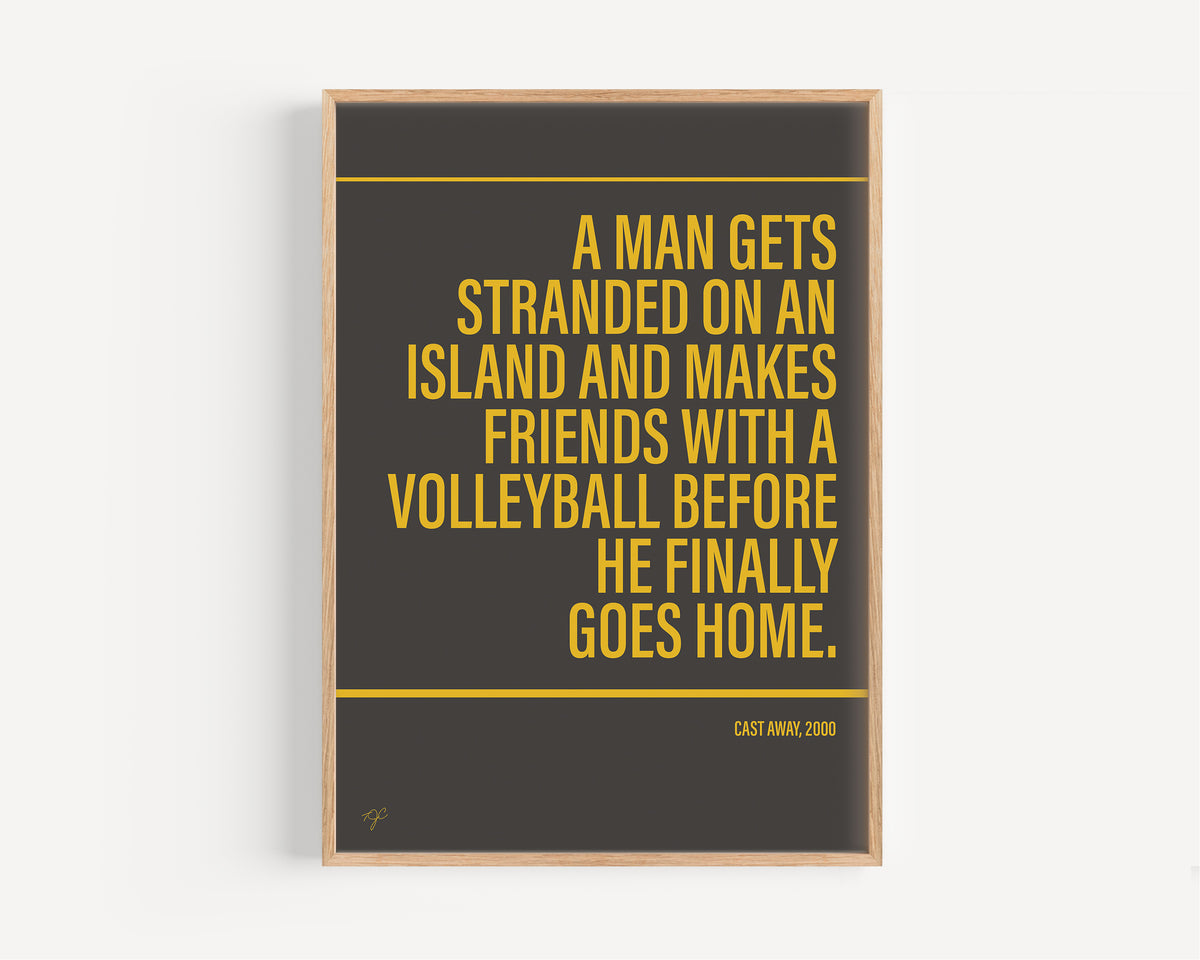 Cast Away Alternative TV and Film Print | UK Wall Art