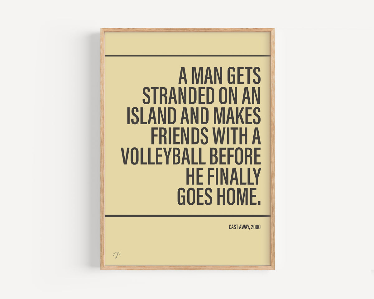 Cast Away Alternative TV and Film Print | UK Wall Art