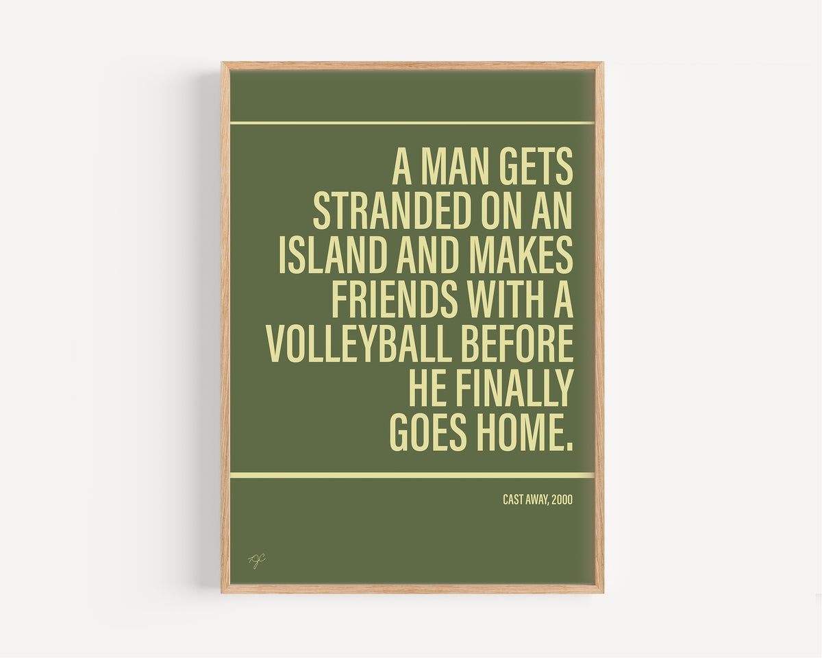 Cast Away Alternative TV and Film Print | UK Wall Art