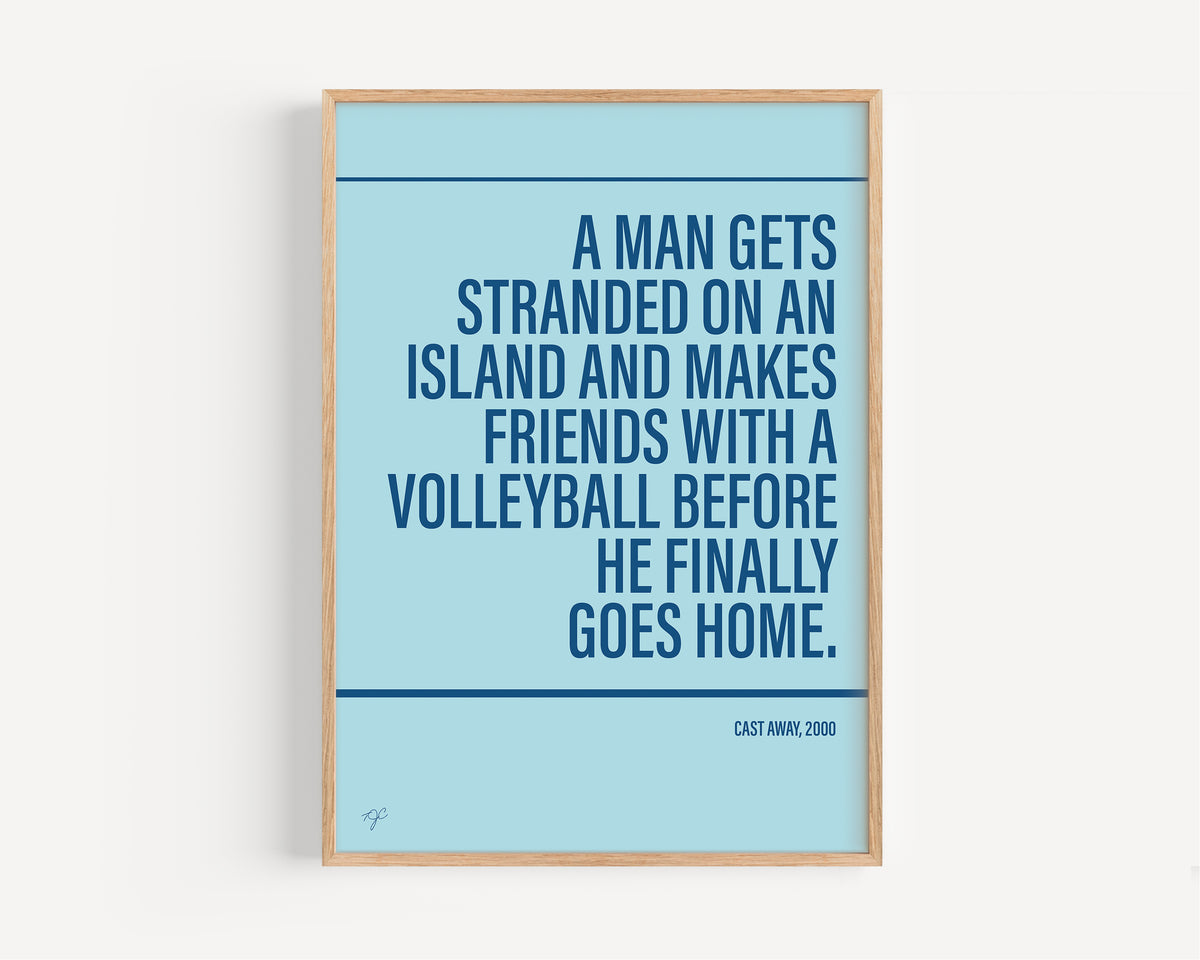 Cast Away Alternative TV and Film Print | UK Wall Art