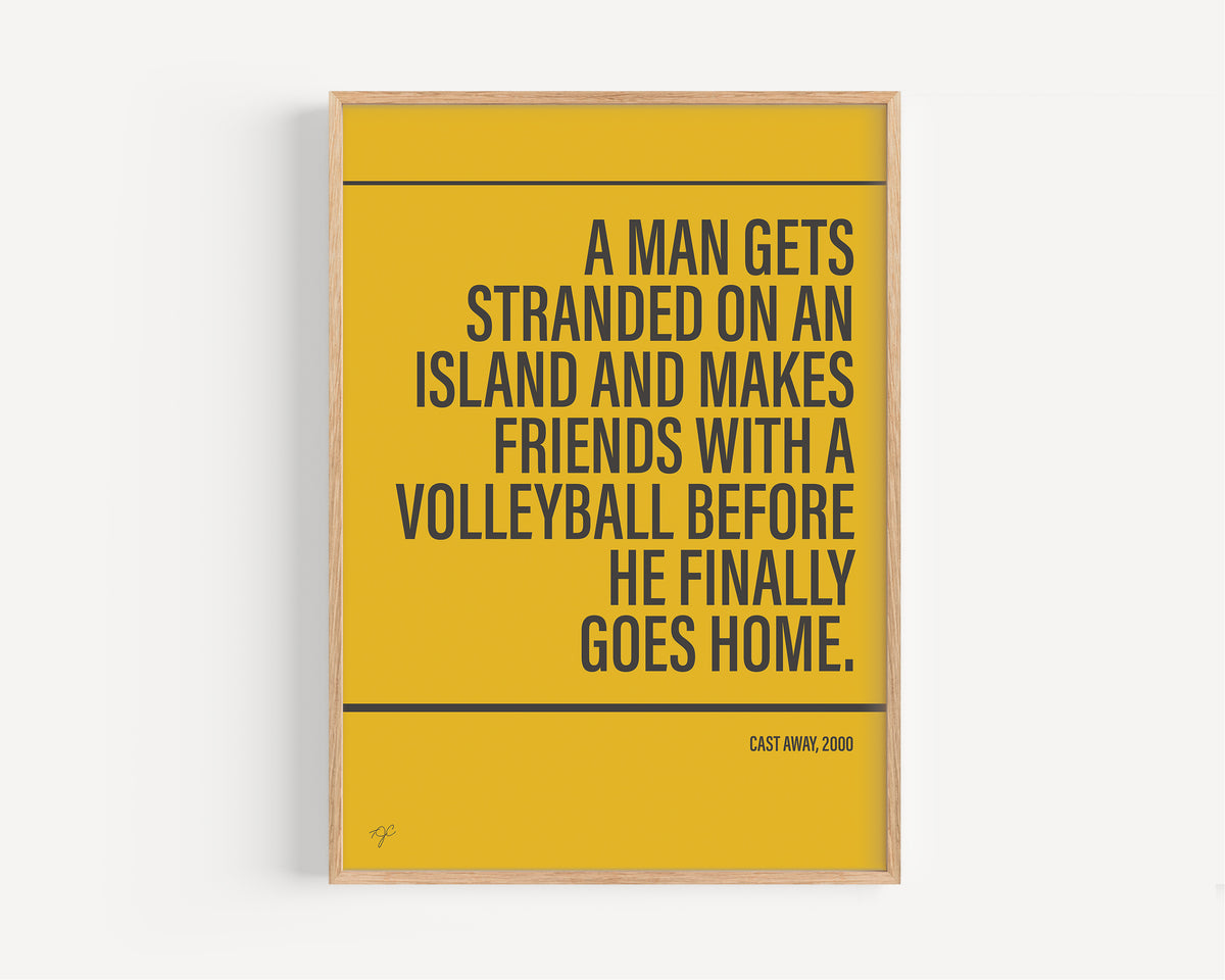 Cast Away Alternative TV and Film Print | UK Wall Art