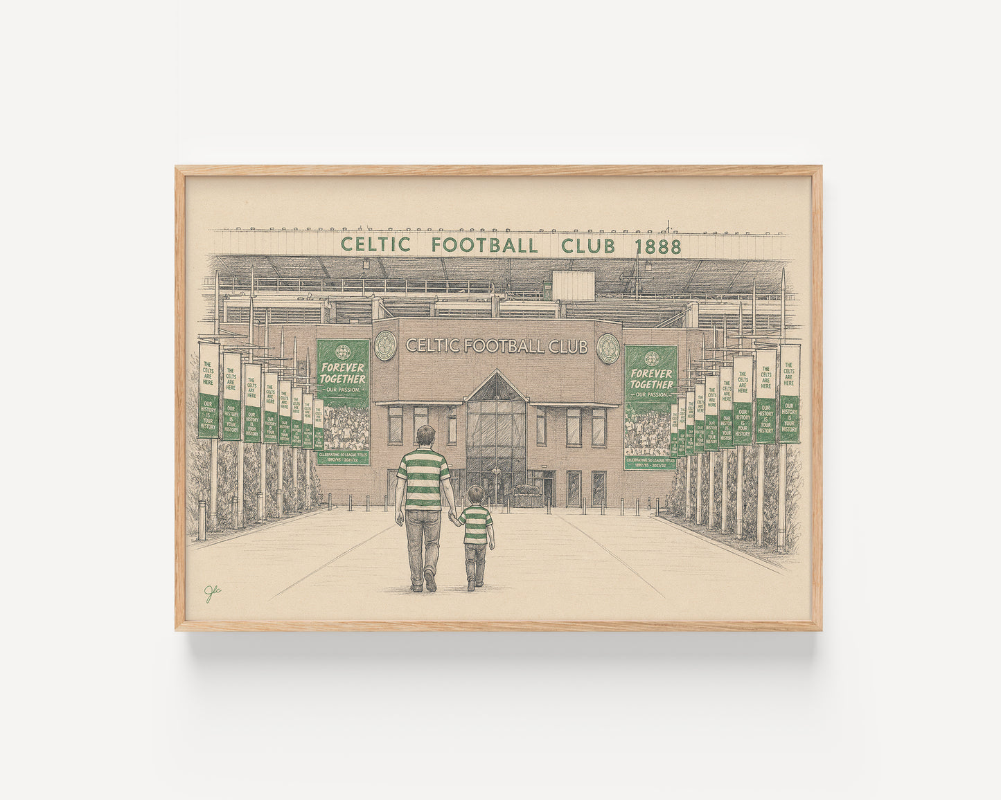 Celtic FC Celtic Park football wall art print