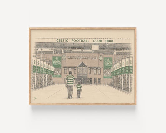 Celtic FC Celtic Park football wall art print