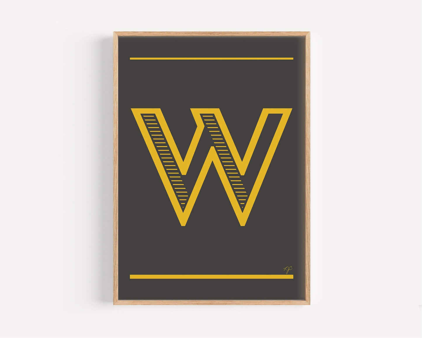 "W" – The Alphabet Print Collection